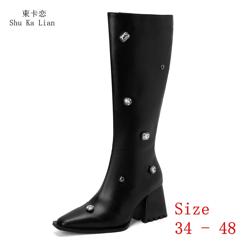 Spring Autumn Women Knee High Boots Woman High Heel Long Boots Botas Plus Size 34 - 40 41 42 43 44 45 46 47 48
Spring Autumn Women Knee High Boots Woman High Heel Long Boots Botas Plus Size 34 - 40 41 42 43 44 45 46 47 48
