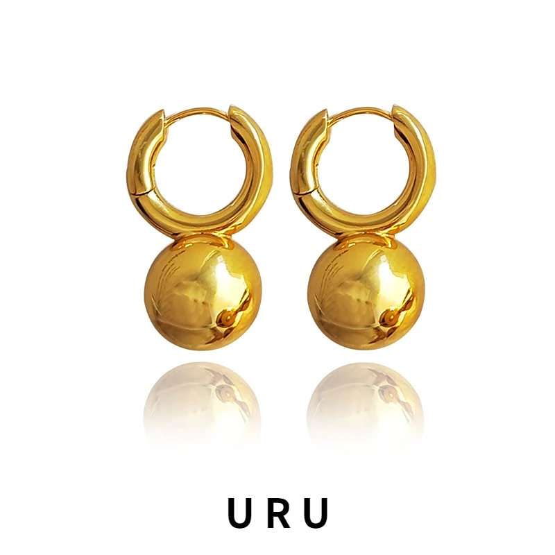 Fashion Jewelry Round Gold Color Ball Drop Earrings Simply Design High Quality Brass Round Circle Earrings For Women Girl Gifts
Fashion Jewelry Round Gold Color Ball Drop Earrings Simply Design High Quality Brass Round Circle Earrings For Women Girl Gifts
