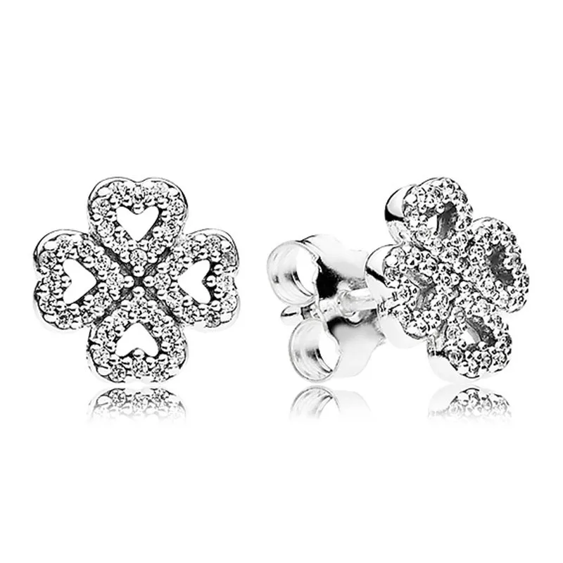 Original Sparkling Clover Petals Of Love With Crystal Studs Earrings For Women 925 Sterling Silver Wedding Gift Fashion Jewelry
Original Sparkling Clover Petals Of Love With Crystal Studs Earrings For Women 925 Sterling Silver Wedding Gift Fashion Jewelry
