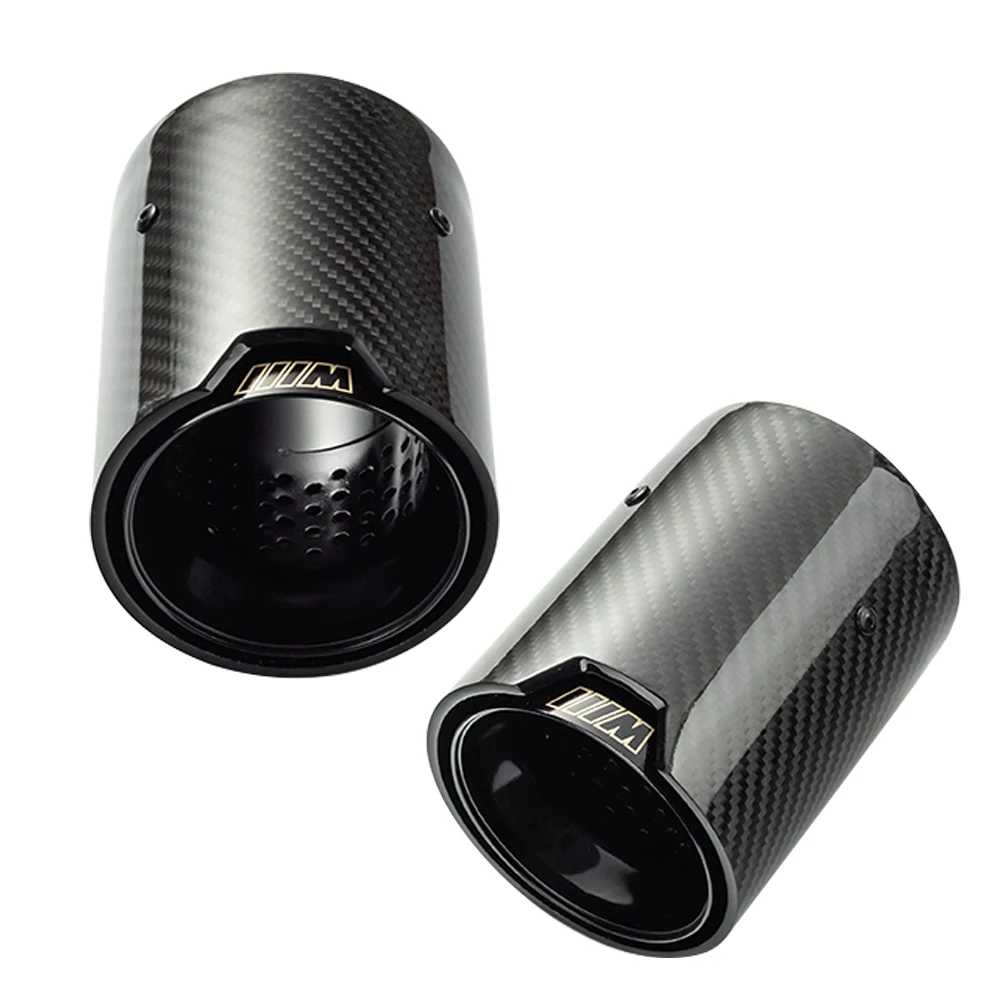 Carbon Fiber Car exhaust tip inter 63mm Round outlet 96mm stainless steel auto muffler tail pipe silencer high quality For BMW
Carbon Fiber Car exhaust tip inter 63mm Round outlet 96mm stainless steel auto muffler tail pipe silencer high quality For BMW