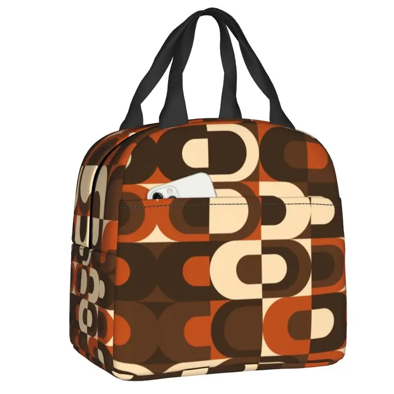 Изолированная сумка-тоут в стиле ретро оранжевого и темно-коричневого цветов, Современная Геометрическая портативная термоохлаждающая су...
Изолированная сумка-тоут в стиле ретро оранжевого и темно-коричневого цветов, Современная Геометрическая портативная термоохлаждающая су...