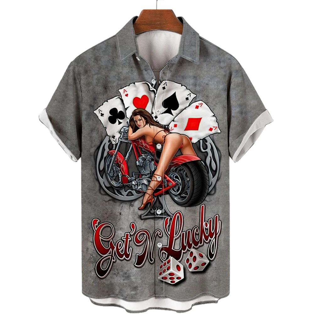 Hawaiian Shirts Summer For Men Rock Vintage Hd Motorcycle Print Botton Down Aloha Beach Shirt Street Chic Tops Male Clothes 5XL
Hawaiian Shirts Summer For Men Rock Vintage Hd Motorcycle Print Botton Down Aloha Beach Shirt Street Chic Tops Male Clothes 5XL