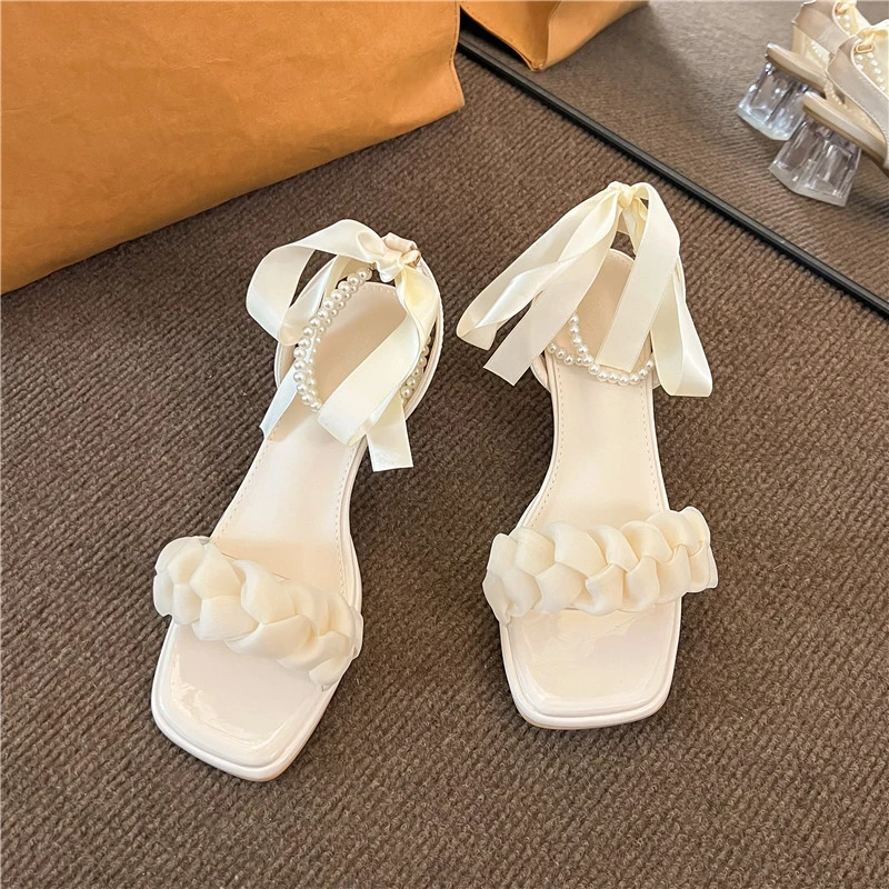 Women's Shoes 2023 Hot Sale Fashion Square Toe Party Wedding High Heel Modern Sandals Elegant Summer Pearl Shoes for Women
Women's Shoes 2023 Hot Sale Fashion Square Toe Party Wedding High Heel Modern Sandals Elegant Summer Pearl Shoes for Women