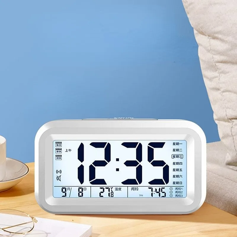 

LED Digital Alarm Clock Electronic Digital Alarm Screen Desktop Table Clocks For Home Office Backlight Snooze Calendar Clock