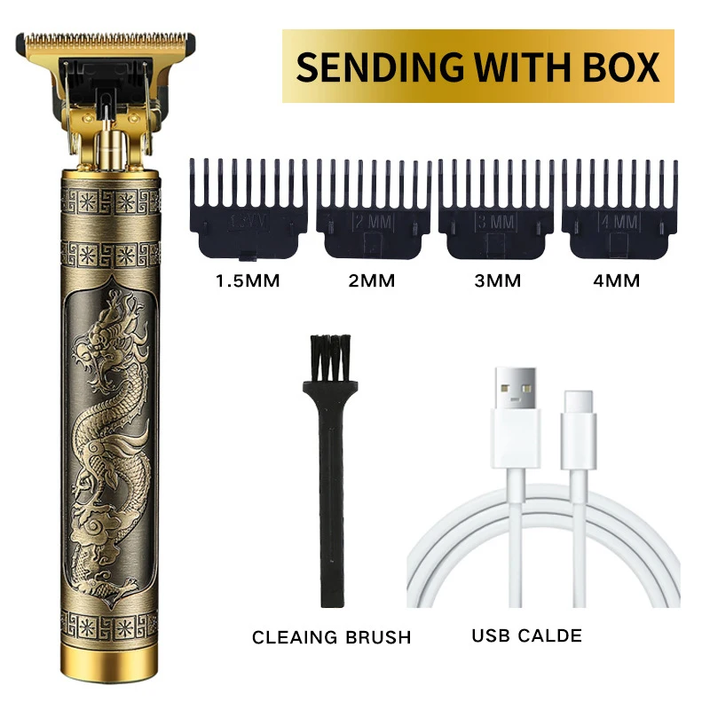 Hot Sale Retro T9 Dragon Phoenix Buddha Head Electric Cordless Hair Clipper Men's Rechargeable Shaver Electric Hair Clipper
Hot Sale Retro T9 Dragon Phoenix Buddha Head Electric Cordless Hair Clipper Men's Rechargeable Shaver Electric Hair Clipper