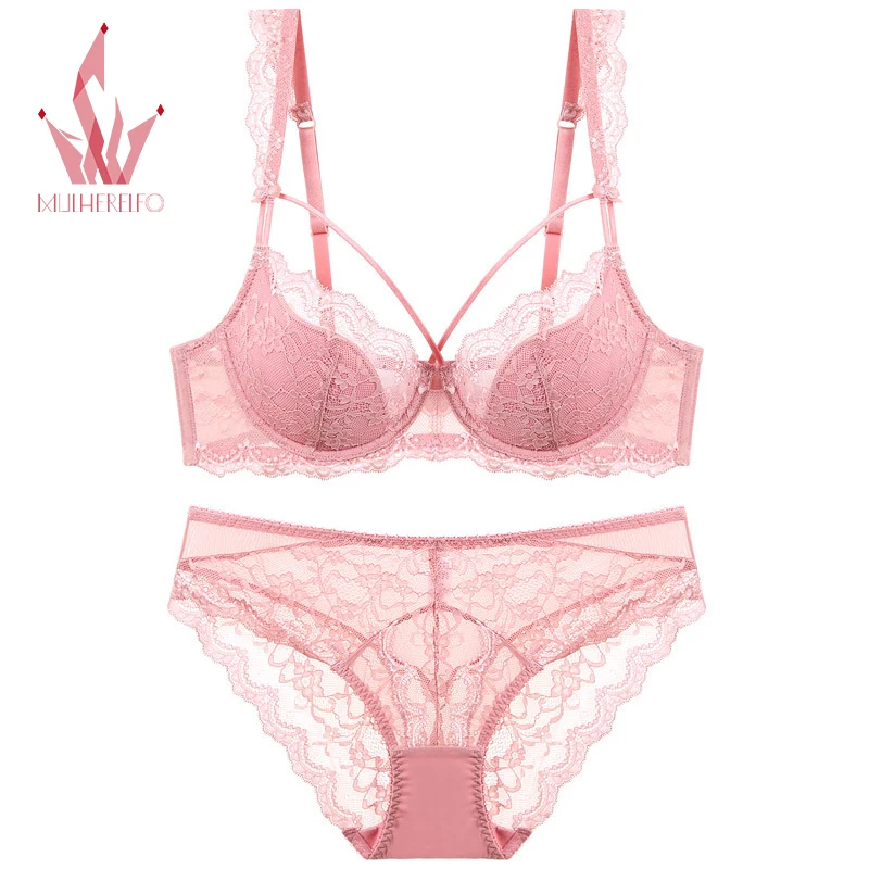 Mulherelfo Sensual Lingerie Women Pink Lace Ruffle Seamless Bralette Push Up Padded Underwire Bras Briefs Sets Female Underwear
Mulherelfo Sensual Lingerie Women Pink Lace Ruffle Seamless Bralette Push Up Padded Underwire Bras Briefs Sets Female Underwear