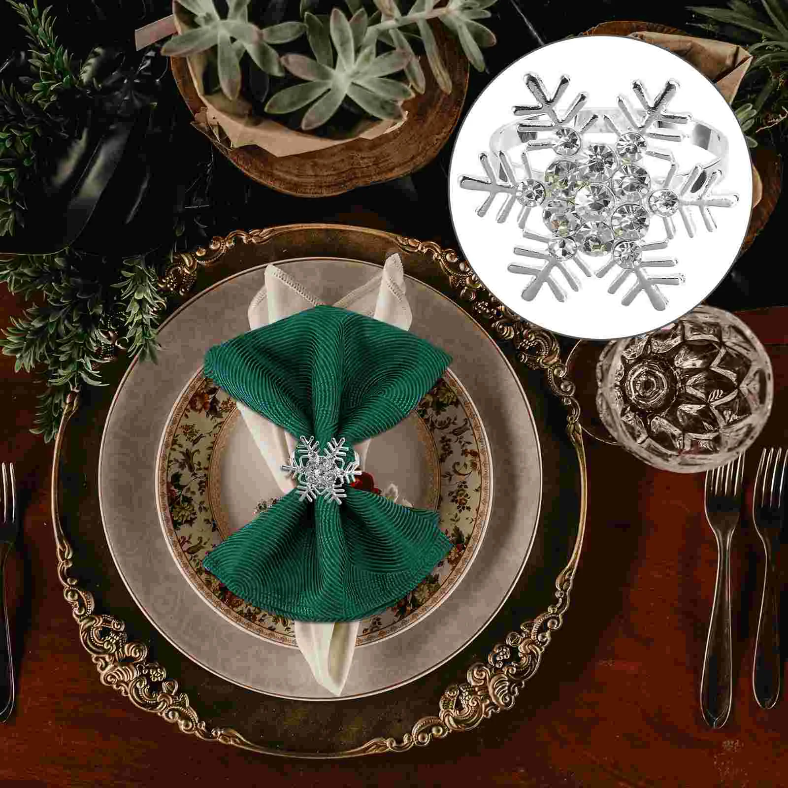 6pcs Christmas Snowflake Napkin Ring Christmas Napkin Ring Xmas Napkin Holder Buckles for Holiday Restaurant Hotel Table
6pcs Christmas Snowflake Napkin Ring Christmas Napkin Ring Xmas Napkin Holder Buckles for Holiday Restaurant Hotel Table