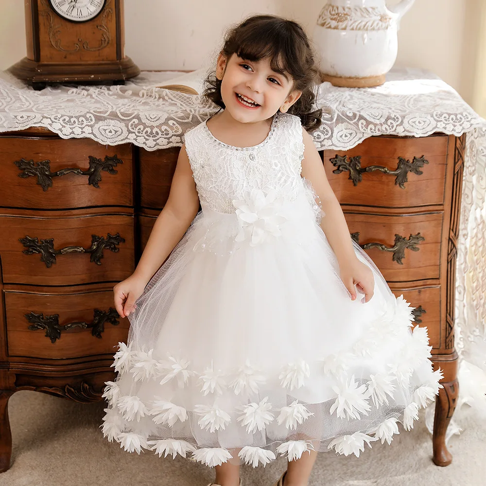 Girls Evening Dresses Lace Flower Design Princess Dress Kids Host Piano Show Ball Gown 3 Years Children Clothing Baby Prom Dress
Girls Evening Dresses Lace Flower Design Princess Dress Kids Host Piano Show Ball Gown 3 Years Children Clothing Baby Prom Dress