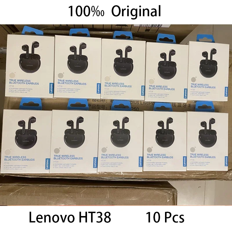 Оригинальные беспроводные наушники Lenovo HT38 10 шт., WTS Bluetooth наушники Mini 5,0, погружение в Звук Hi-Fi с сенсорным микрофоном
Оригинальные беспроводные наушники Lenovo HT38 10 шт., WTS Bluetooth наушники Mini 5,0, погружение в Звук Hi-Fi с сенсорным микрофоном