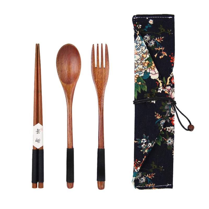 Portable Wood Tableware Wooden Cutlery Sets Travel Dinnerware Suit Environmental with Cloth Pack Gifts set
Portable Wood Tableware Wooden Cutlery Sets Travel Dinnerware Suit Environmental with Cloth Pack Gifts set