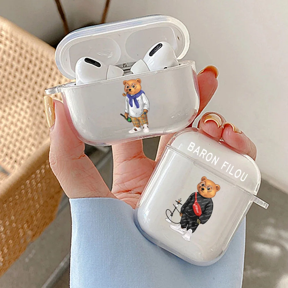 Cute Fashion Bear Silicone Earphone Case For Apple Airpods 1/2 3 Cases Wireless Headphones for Airpods Pro Clear Cover Bag Funds
Cute Fashion Bear Silicone Earphone Case For Apple Airpods 1/2 3 Cases Wireless Headphones for Airpods Pro Clear Cover Bag Funds