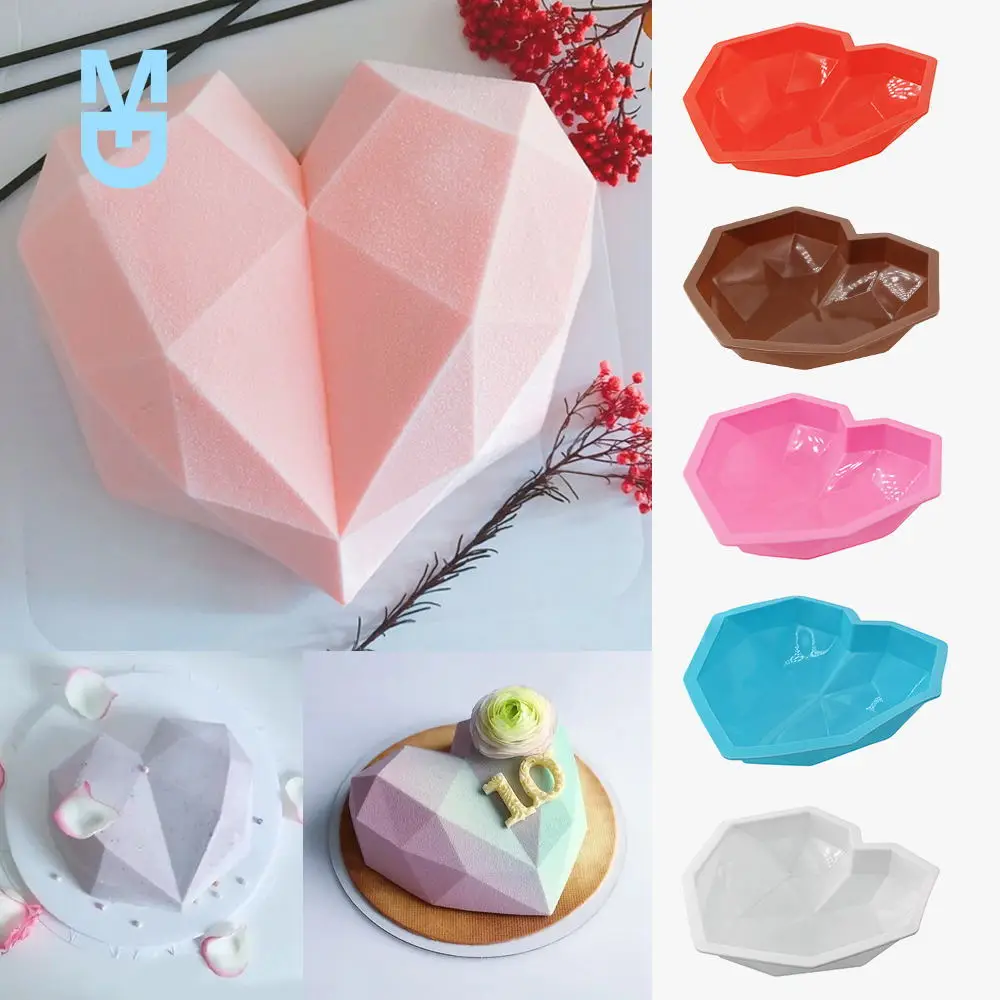 New Heart Shaped Silicone Cake Mold With Mini Hammer 3D Geometric Cake Mold Silicone Mousse/Chocolate Cakes Mould For Birthday 
New Heart Shaped Silicone Cake Mold With Mini Hammer 3D Geometric Cake Mold Silicone Mousse/Chocolate Cakes Mould For Birthday