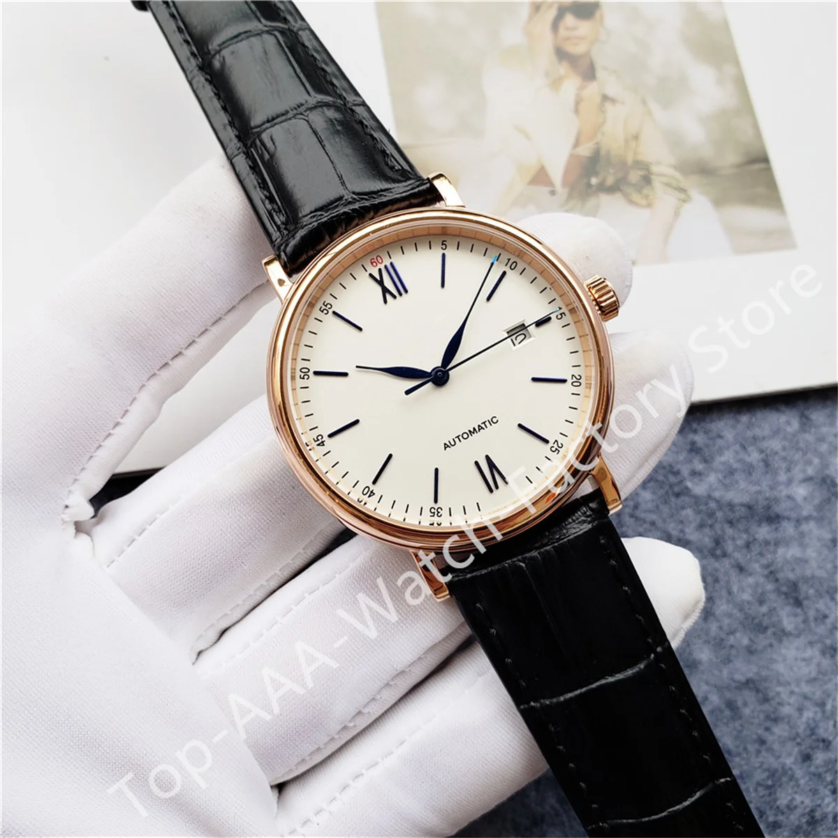 Top AAA Quality Brand New Leather Starp Man Watch Luxury Bussiness Automatic Mechanical Casual Water Proof IC64 Wristwatch
Top AAA Quality Brand New Leather Starp Man Watch Luxury Bussiness Automatic Mechanical Casual Water Proof IC64 Wristwatch