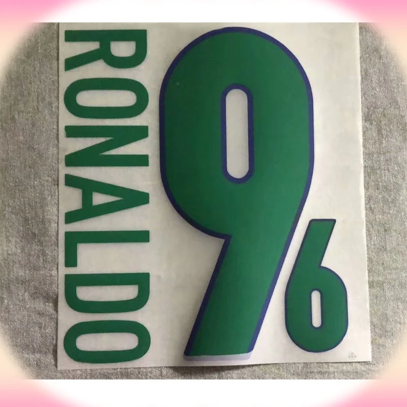 1998 #9 Роналдо наименование на заказ любой именной номер с печатью футбольная нашивка Badge 
1998 #9 Роналдо наименование на заказ любой именной номер с печатью футбольная нашивка Badge