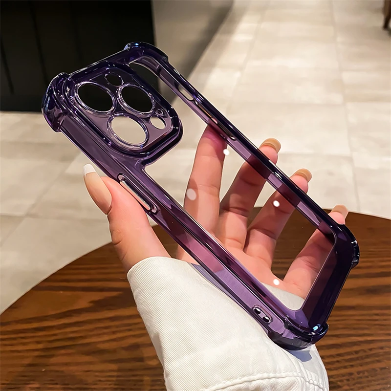 Transparent Silicone Armor Shockproof Phone Case For iPhone 13 12 11 Pro Max Clear Hard Anti-Shock Bumper Cover
Transparent Silicone Armor Shockproof Phone Case For iPhone 13 12 11 Pro Max Clear Hard Anti-Shock Bumper Cover