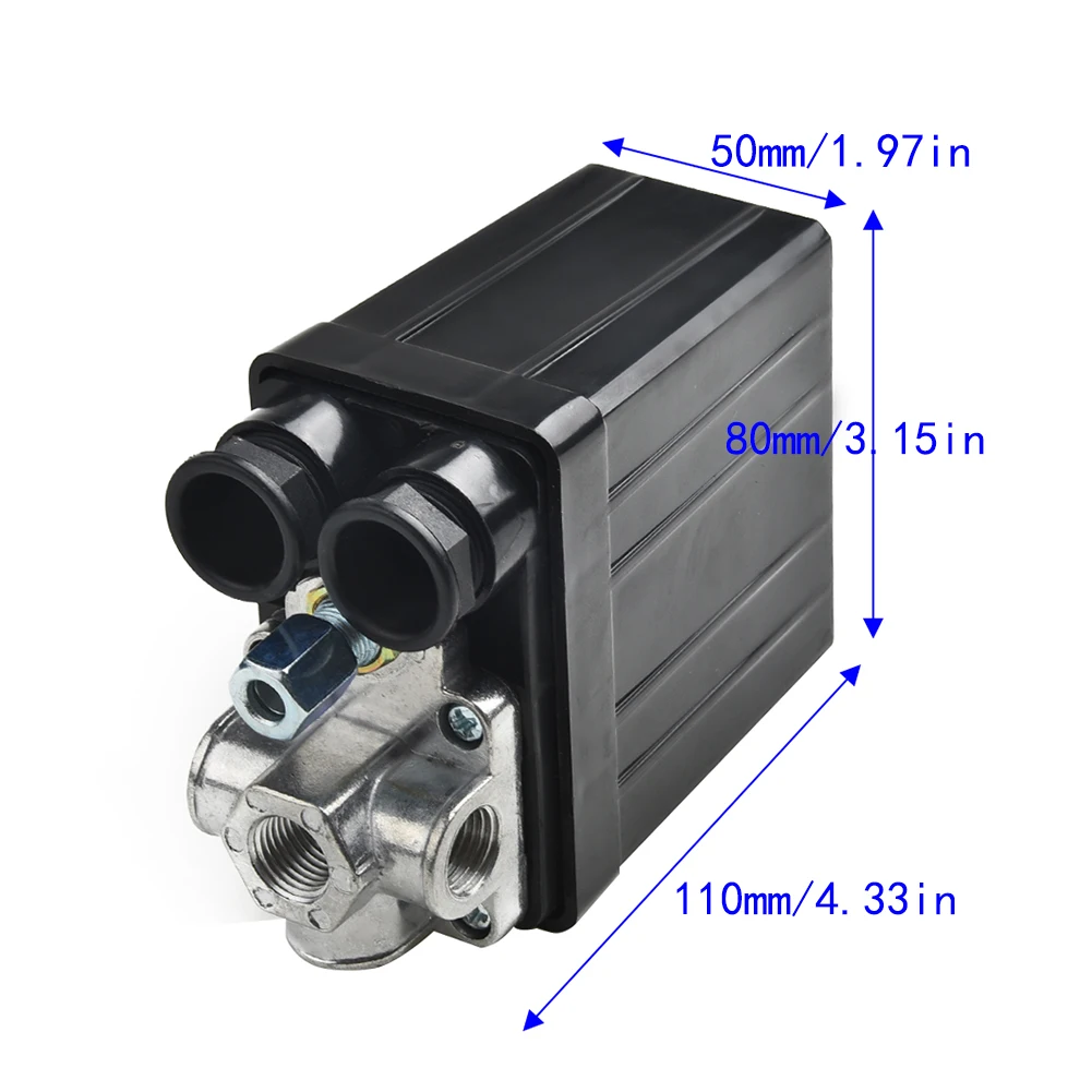 Replacement Air Compressor Switch Vertical Four Ways Controller Internal Thread Connector Regulator Accessories
Replacement Air Compressor Switch Vertical Four Ways Controller Internal Thread Connector Regulator Accessories