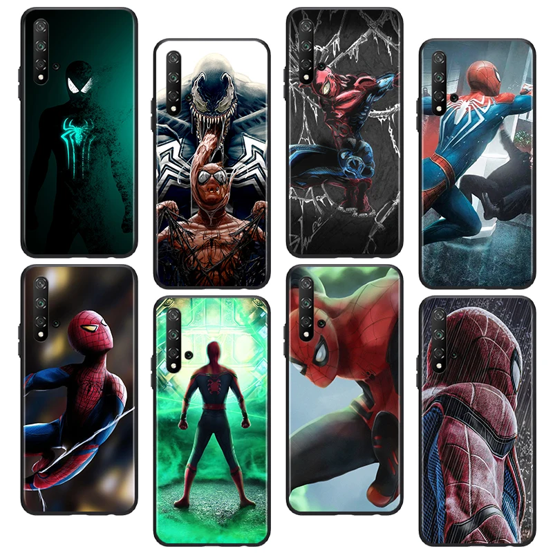 Marvel Spiderman Character For Huawei Honor 60 50 X30 30i 20 10 10i 10X 9X 9S 9C 9 8X 8A lite Pro SE Black Silicone Phone Case
Marvel Spiderman Character For Huawei Honor 60 50 X30 30i 20 10 10i 10X 9X 9S 9C 9 8X 8A lite Pro SE Black Silicone Phone Case