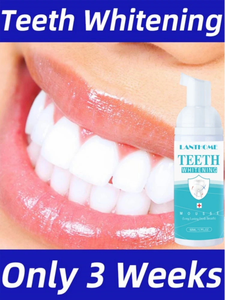 New Whitening Mousse Toothpaste Removing Dental Plaque Calculus Deep Stains Brighten Clean Bleach Yellow Teeth Oral Hygiene Care
New Whitening Mousse Toothpaste Removing Dental Plaque Calculus Deep Stains Brighten Clean Bleach Yellow Teeth Oral Hygiene Care