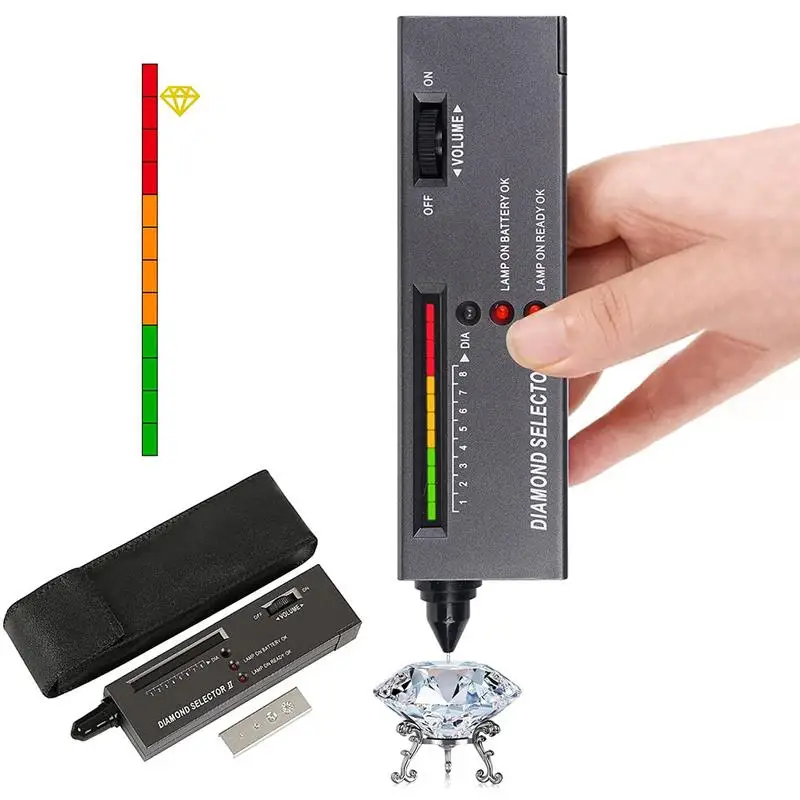 Diamond Tester Pen Portable Jewelry Gem Tester Pen Professional Jewelry Gems Sapphires Agate Emeralds Selector Detector
Diamond Tester Pen Portable Jewelry Gem Tester Pen Professional Jewelry Gems Sapphires Agate Emeralds Selector Detector