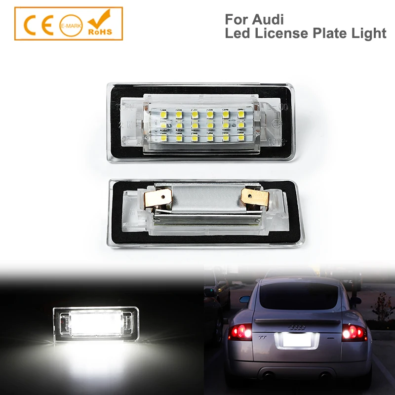 2Pcs For Audi TT 1998-2006 LED Number License Plate Light Lamps MK1 8N 8N3 8N9 Coupe Cabrio Roadster Canbus White 6000k
2Pcs For Audi TT 1998-2006 LED Number License Plate Light Lamps MK1 8N 8N3 8N9 Coupe Cabrio Roadster Canbus White 6000k