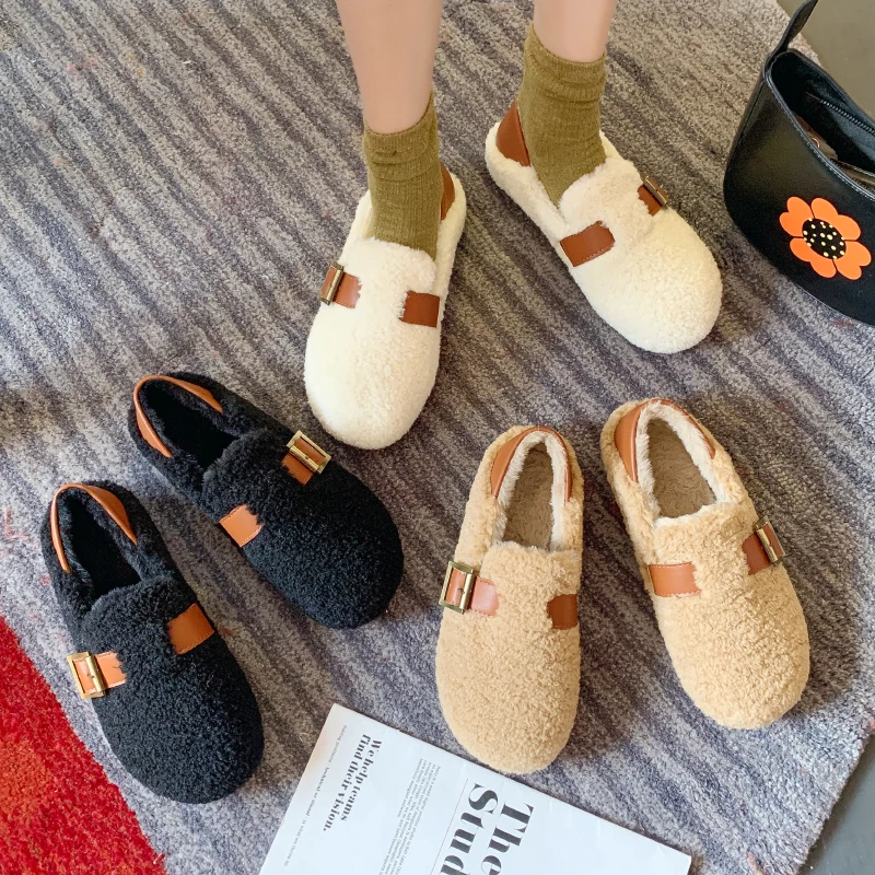 Round Toe Shallow Mouth Loafers Fur Shoes Woman Comfortable And Elegant Soft Casual Female Sneakers All-Match Slip-on Winter Moc
Round Toe Shallow Mouth Loafers Fur Shoes Woman Comfortable And Elegant Soft Casual Female Sneakers All-Match Slip-on Winter Moc