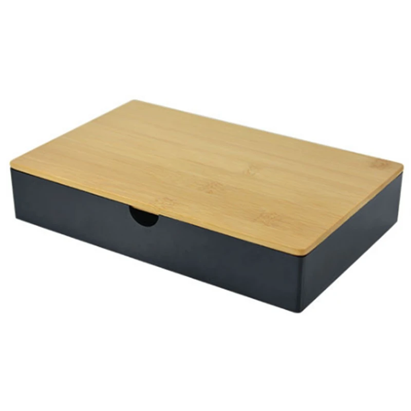 Storage Box with Bamboo Lid Desktop Organizer Cosmetic Rack Wooden Storage Box Cosmetic Organizer Makeup Storage Black
Storage Box with Bamboo Lid Desktop Organizer Cosmetic Rack Wooden Storage Box Cosmetic Organizer Makeup Storage Black
