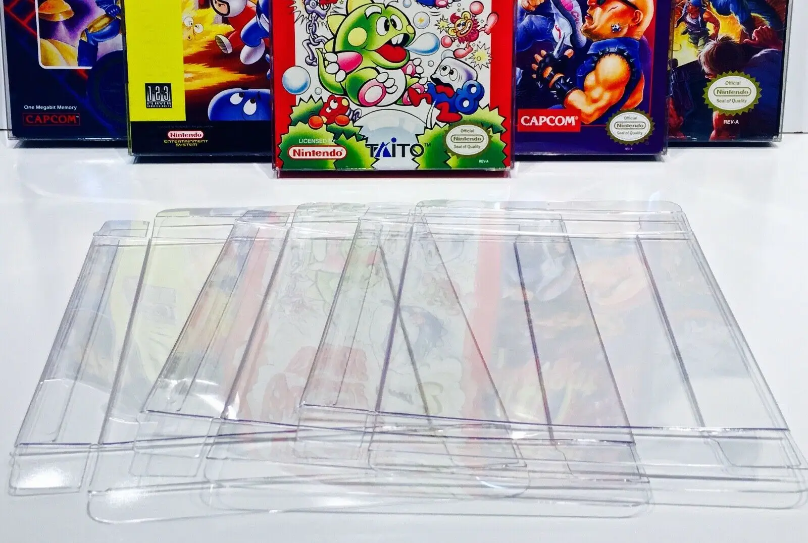 25 NINTENDO NES Box Protectors Custom Clear Video Game Display Cases Sleeves CIB
25 NINTENDO NES Box Protectors Custom Clear Video Game Display Cases Sleeves CIB