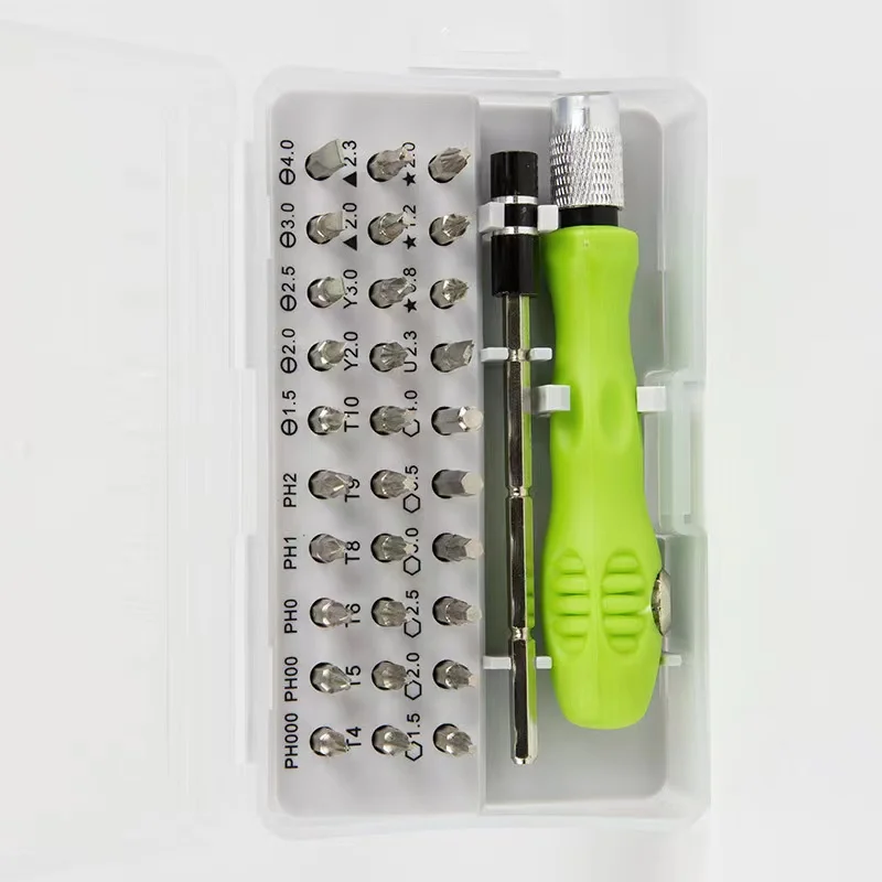 32 in 1 Screwdriver Multifunctional Disassembly Tool Remove Computer and Mobile Phone Small and Portable Simple Operation
32 in 1 Screwdriver Multifunctional Disassembly Tool Remove Computer and Mobile Phone Small and Portable Simple Operation