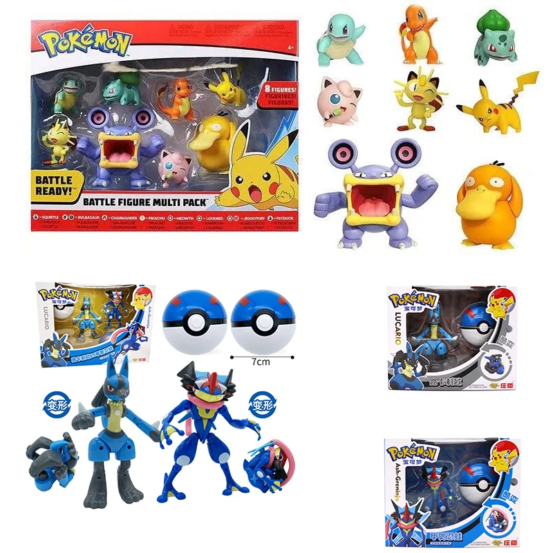 Pokemon 8Pcs/Box Greninja Lucario Figure Model Cute Pikachu charmander bulbasaur squirtle Action Figure Birthday Set pvc Doll
Pokemon 8Pcs/Box Greninja Lucario Figure Model Cute Pikachu charmander bulbasaur squirtle Action Figure Birthday Set pvc Doll