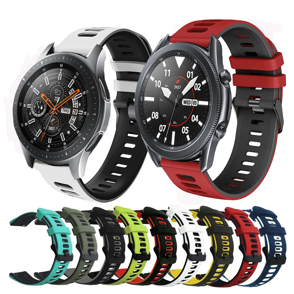 Sport Watch Band For Samsung Galaxy 3 41mm 45mm Smart Watch 20mm 22mm Silicone Wrist Strap For Galaxy 42mm 46mm/S3 S2 Bracelet
Sport Watch Band For Samsung Galaxy 3 41mm 45mm Smart Watch 20mm 22mm Silicone Wrist Strap For Galaxy 42mm 46mm/S3 S2 Bracelet