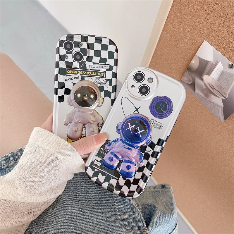 Fashion Cartoon Lattice Cool Astronaut Phone Case Cover for IPhone 11 12 13 Pro X XR XS Max Shockproof Case for IPhone 13 Cases
Fashion Cartoon Lattice Cool Astronaut Phone Case Cover for IPhone 11 12 13 Pro X XR XS Max Shockproof Case for IPhone 13 Cases