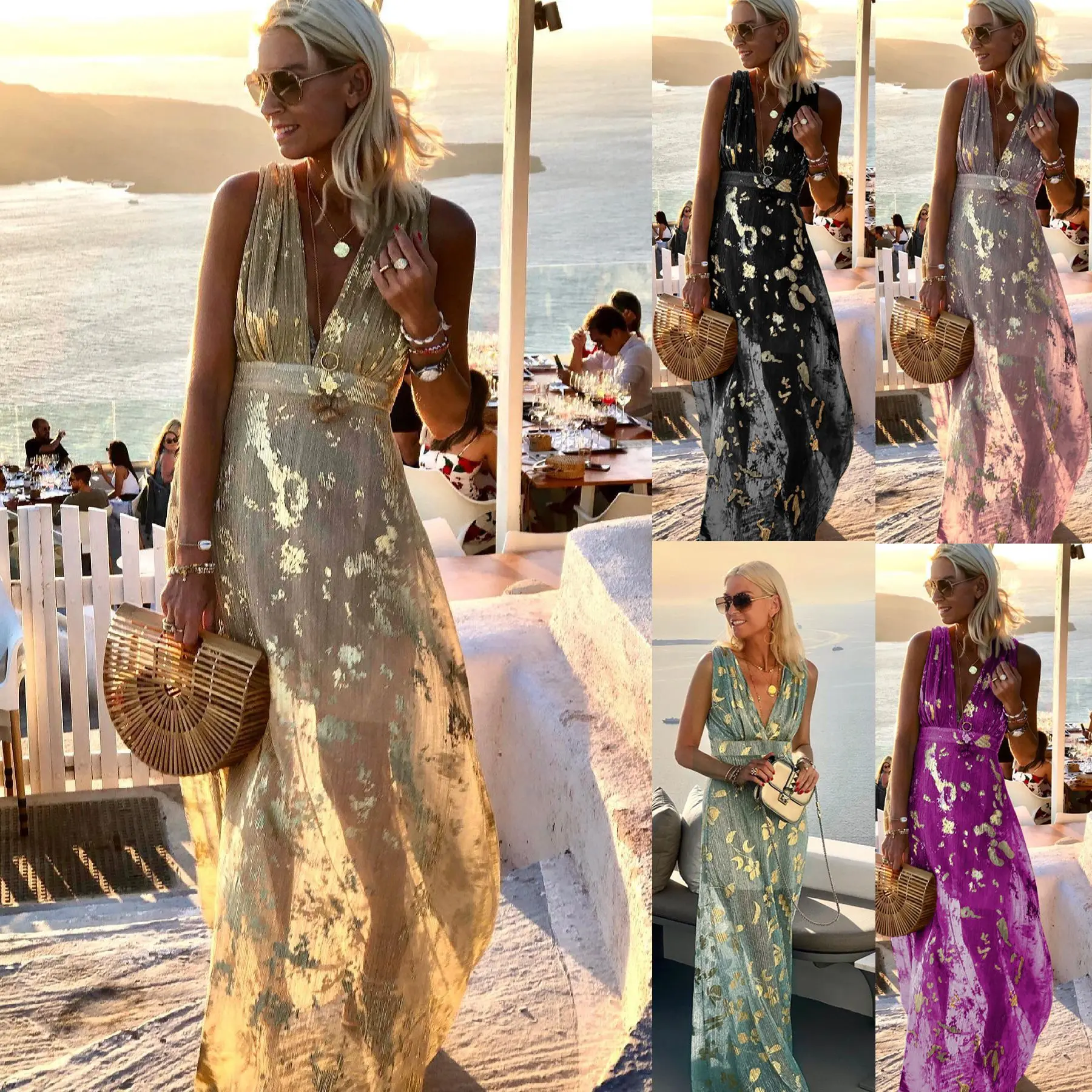 evening party wedding dress for lady 2023 Sexy V-Neck long Dress Casual vacation party women's swing dress Summer dresses
evening party wedding dress for lady 2023 Sexy V-Neck long Dress Casual vacation party women's swing dress Summer dresses