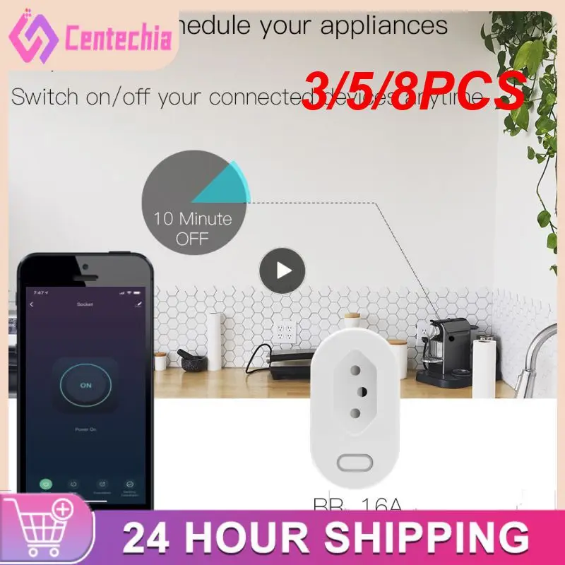 3/5/8PCS Hands-free Smart Plug Timer Wifi Smart Socket 2.4ghz Wi-fi Voice Control Tuya Wifi Smart Plug
3/5/8PCS Hands-free Smart Plug Timer Wifi Smart Socket 2.4ghz Wi-fi Voice Control Tuya Wifi Smart Plug