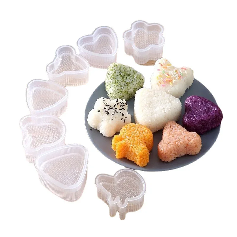 

Sushi Mold Nori Onigiri Rice Ball Food Press Maker 7 Shapes Japanese DIY Kit Roll kitchen gadget Sets Bento Accessories Tools