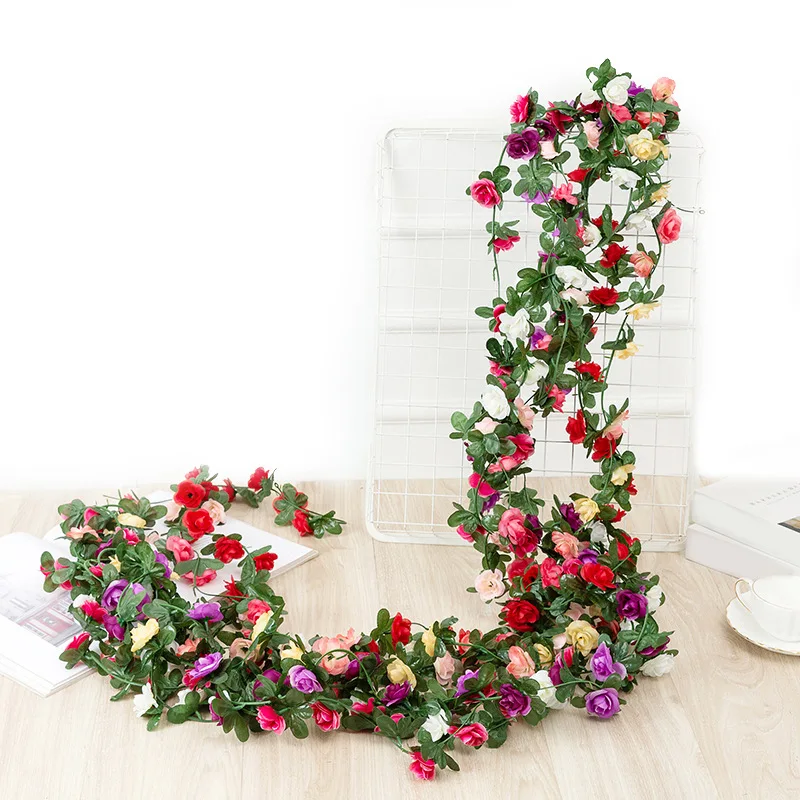 Rose Artificial Flowers Garland for Party Wedding Home Decoration Autumn Backdrop Decor Garden Arch Arrange Fake Plant Vine
Rose Artificial Flowers Garland for Party Wedding Home Decoration Autumn Backdrop Decor Garden Arch Arrange Fake Plant Vine