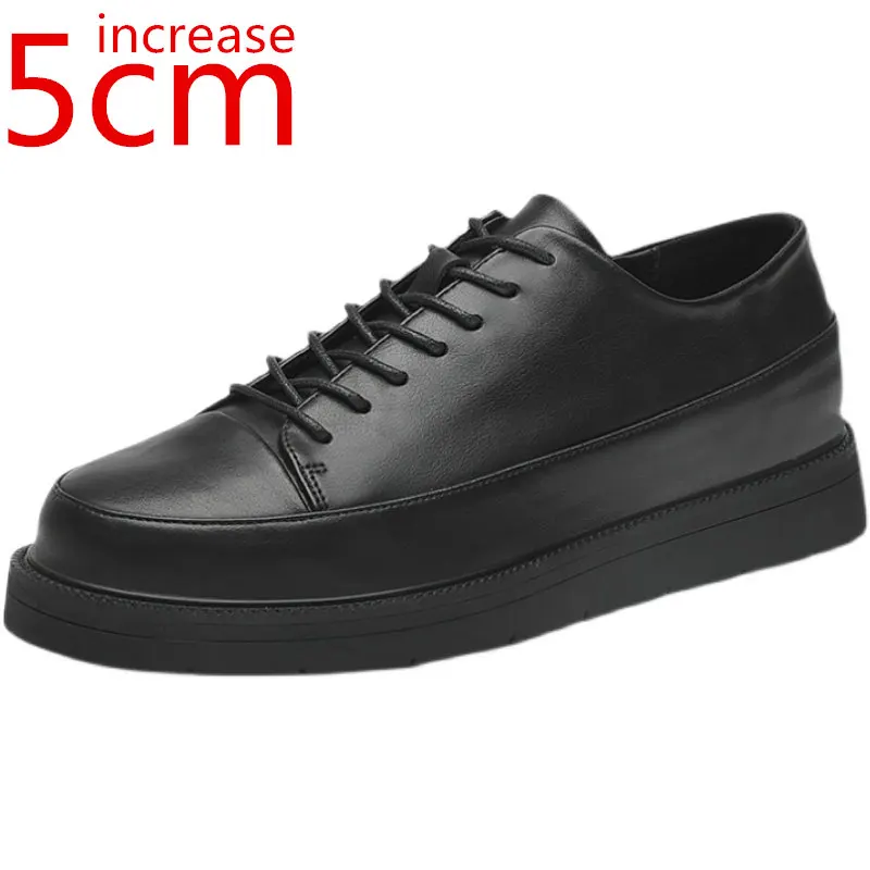 Black Thick-soled Shoes Men's Nice Genuine Cowhide Height Increase 5cm British Designer Style Luxury Sneakers Leather Shoes Male
Black Thick-soled Shoes Men's Nice Genuine Cowhide Height Increase 5cm British Designer Style Luxury Sneakers Leather Shoes Male