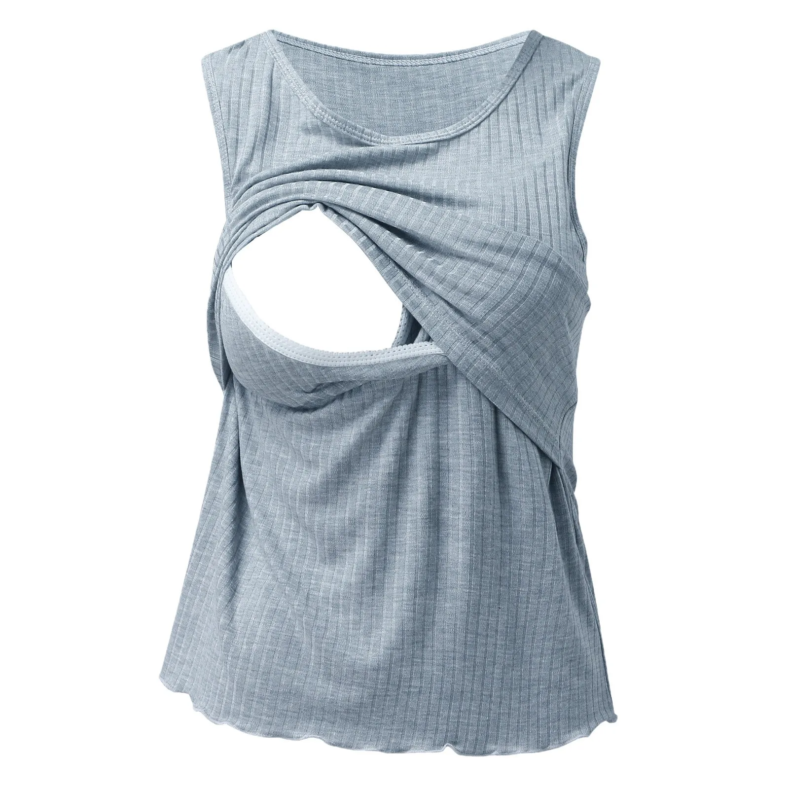 Striped Maternity Shirt With Breast pads Women Maternity Summer Sleeveless Vest For Lace up Maternity Shirt
Striped Maternity Shirt With Breast pads Women Maternity Summer Sleeveless Vest For Lace up Maternity Shirt