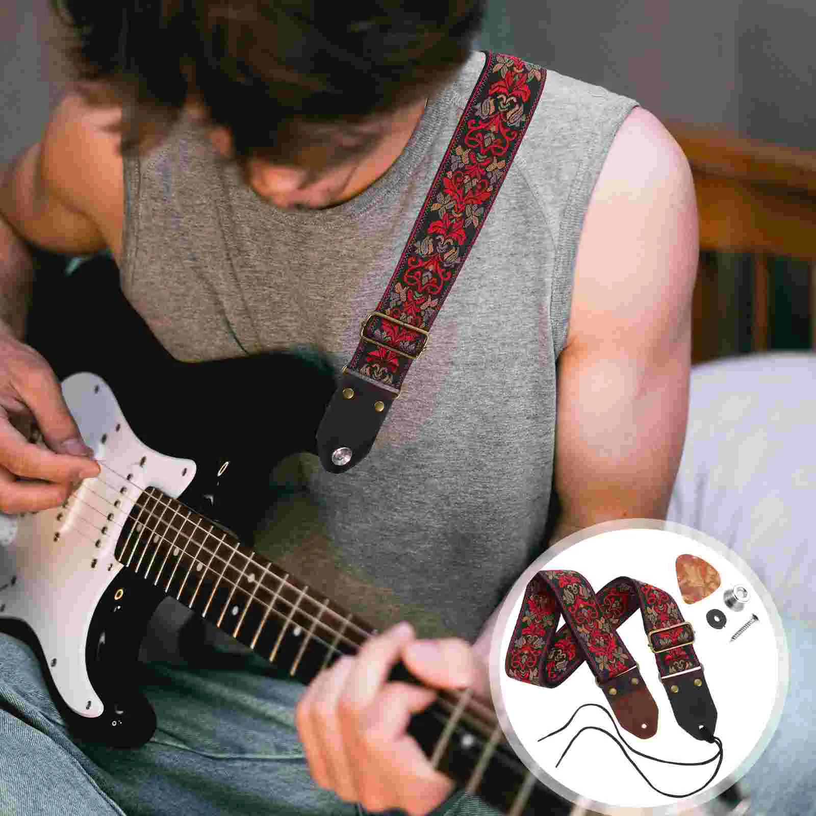 Ukulele Strap Electric Guitar Retro Vintage Decor Adjustable Bel Shoulder Belt Straps Decorative Wide Personalized Acoustic
Ukulele Strap Electric Guitar Retro Vintage Decor Adjustable Bel Shoulder Belt Straps Decorative Wide Personalized Acoustic