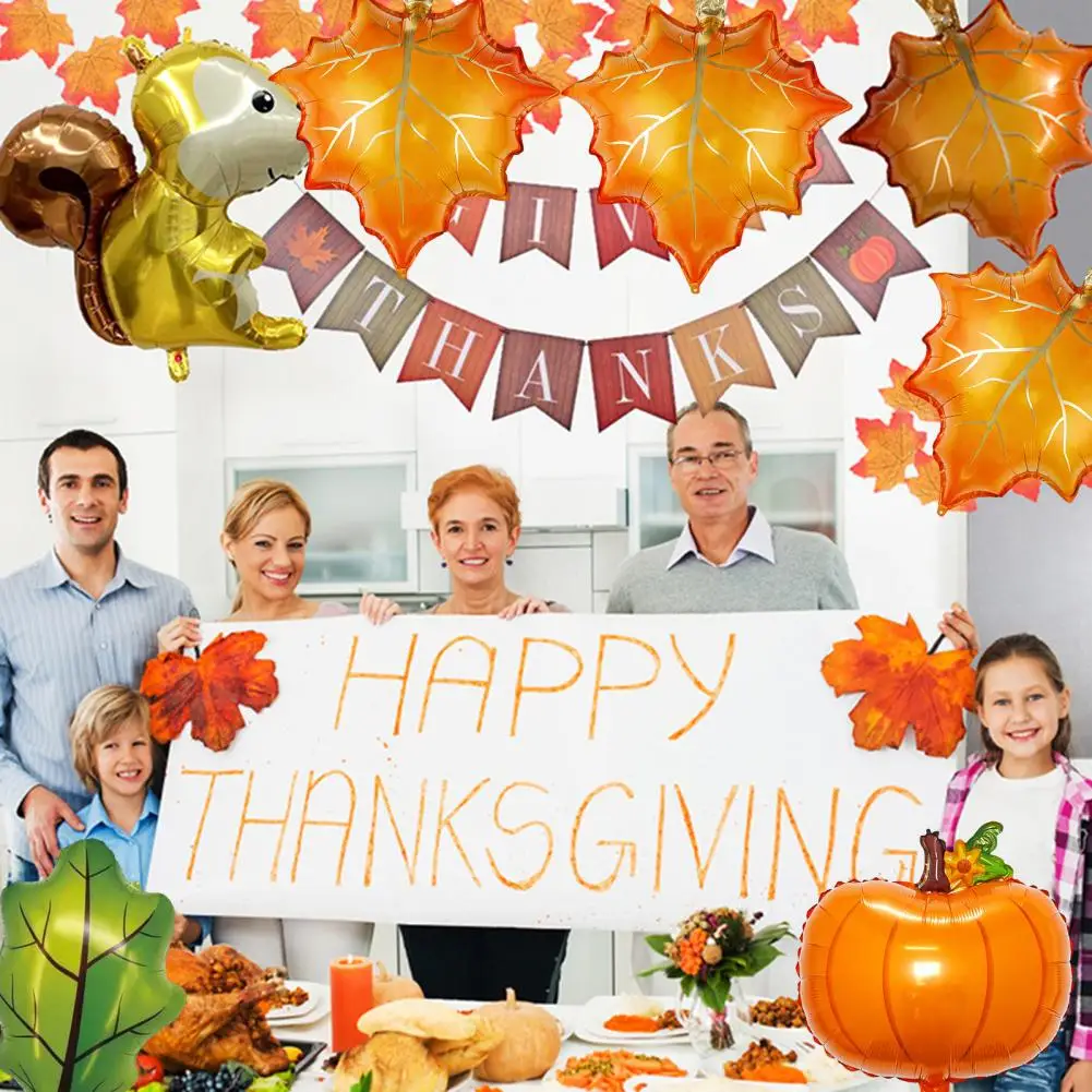 Thanksgiving Balloons Pinecone Maple Leaves Pumpkin Decoration Foil Balloon Jungle Theme Party Birthday Wedding Decorations
Thanksgiving Balloons Pinecone Maple Leaves Pumpkin Decoration Foil Balloon Jungle Theme Party Birthday Wedding Decorations