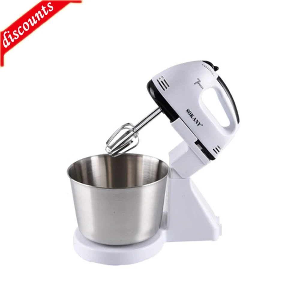 SOKANY 6620 Электрический Ручной Миксер с подставкой нержавеющие венчики пищевой миксер с чашей 7 скоростей
SOKANY 6620 Электрический Ручной Миксер с подставкой нержавеющие венчики пищевой миксер с чашей 7 скоростей