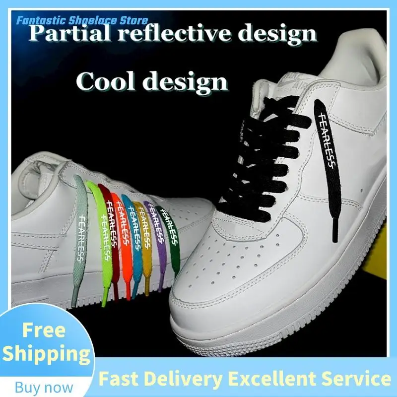 Reflective Letter Printing Flat Shoelaces Classic Shoe Laces Fashion Sports Shoelace Casual Sneakers Adult Unisex Shoe Strings
Reflective Letter Printing Flat Shoelaces Classic Shoe Laces Fashion Sports Shoelace Casual Sneakers Adult Unisex Shoe Strings