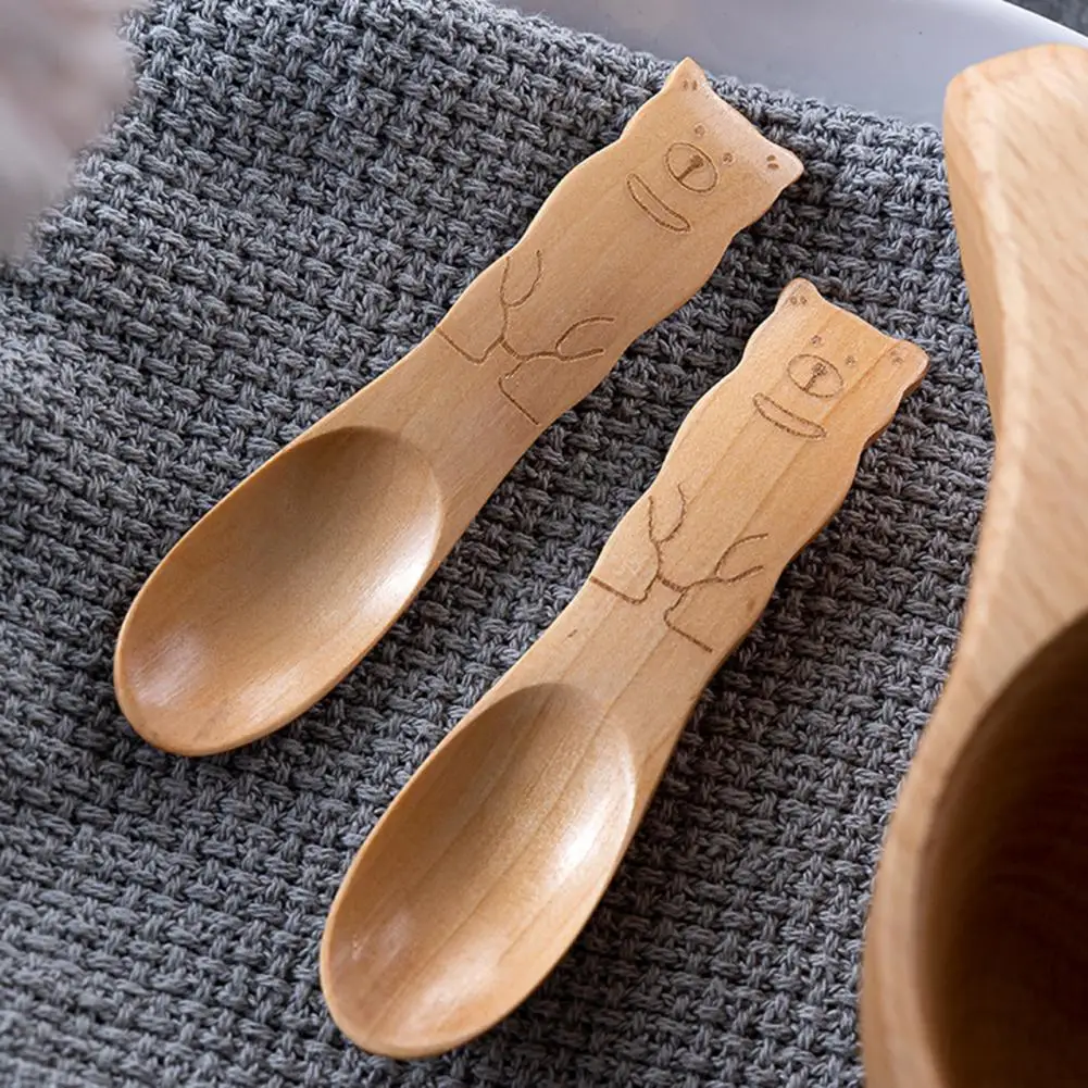 Coffee Spoon Creative Pattern Heat Resistant Wood BPA Free Dessert Honey Cutlery Cartoon Spoon for Home
Coffee Spoon Creative Pattern Heat Resistant Wood BPA Free Dessert Honey Cutlery Cartoon Spoon for Home