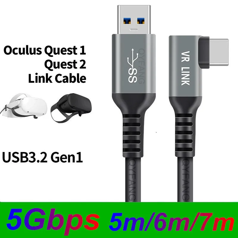 Кабель USB3.2 для Oculus Quest 1/2 Link VR гарнитура USB 3,2 передача данных шнур Type-C VR аксессуары USB Type A к USB C кабелю
Кабель USB3.2 для Oculus Quest 1/2 Link VR гарнитура USB 3,2 передача данных шнур Type-C VR аксессуары USB Type A к USB C кабелю