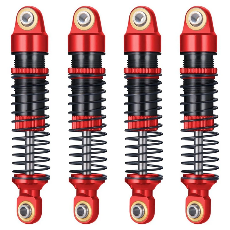 Replacement 4 Pcs For 1/18 TRX-4M Simulation Climbing Model Car Aluminum Alloy Shock Absorber Can Be Filled With Oil,Black
Replacement 4 Pcs For 1/18 TRX-4M Simulation Climbing Model Car Aluminum Alloy Shock Absorber Can Be Filled With Oil,Black