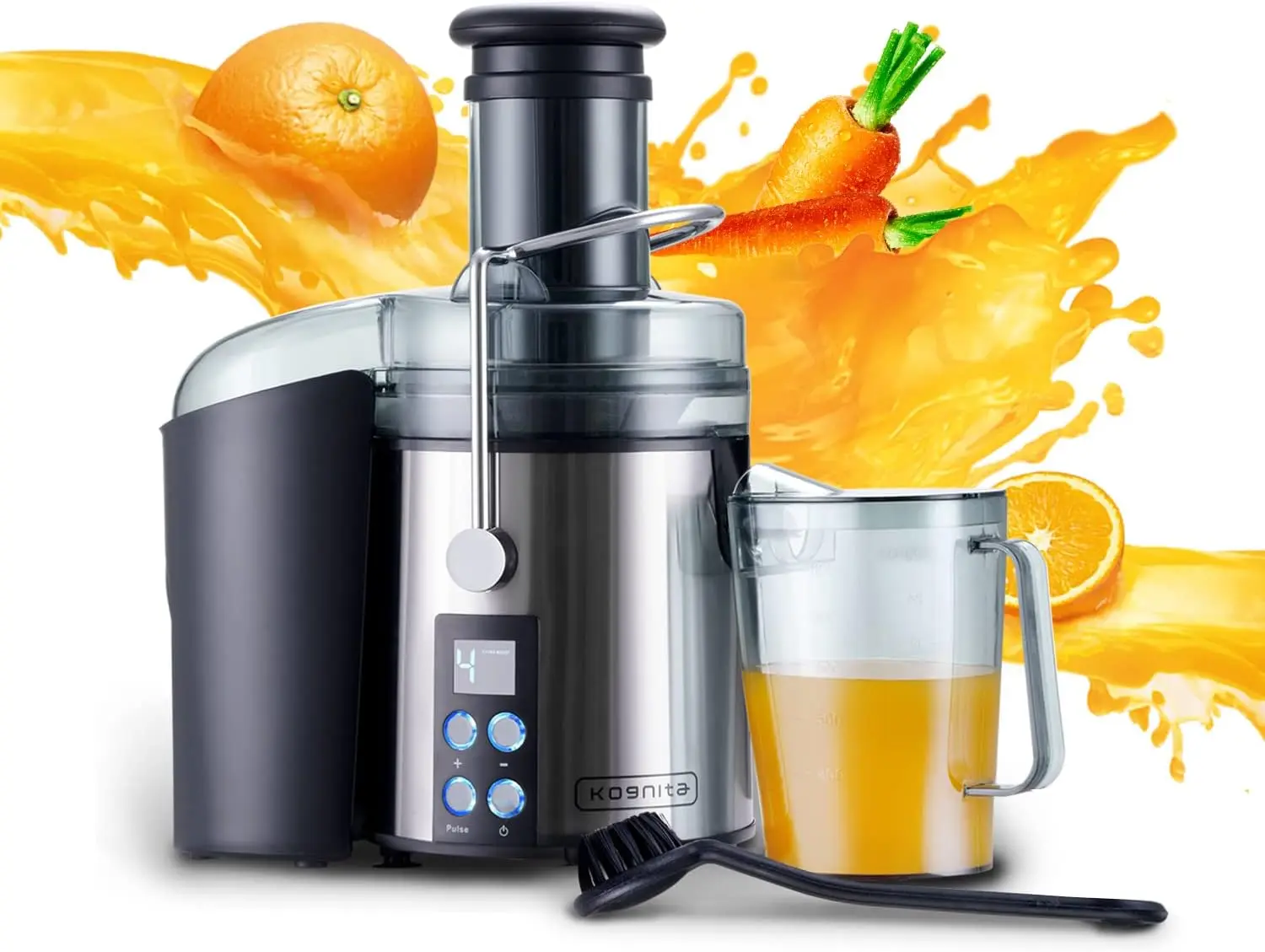 Juicer Machines with 3\u2019\u2019 Feed Chute, Juice Extractor Machine Fruit Juicer Machine with Pulp Collector, LCD Monitor and
Juicer Machines with 3\u2019\u2019 Feed Chute, Juice Extractor Machine Fruit Juicer Machine with Pulp Collector, LCD Monitor and