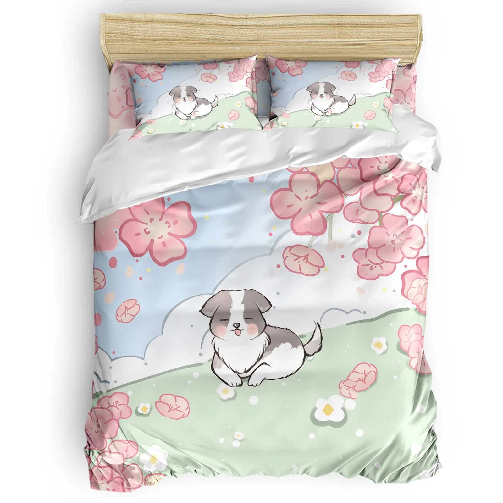 Pets Romantic Pastoral Flowers 2/3/4pcs Comforter Duvet Cover Pillowcase Bedsheet Bedspread King Queen Size Bedding Set Kit
Pets Romantic Pastoral Flowers 2/3/4pcs Comforter Duvet Cover Pillowcase Bedsheet Bedspread King Queen Size Bedding Set Kit