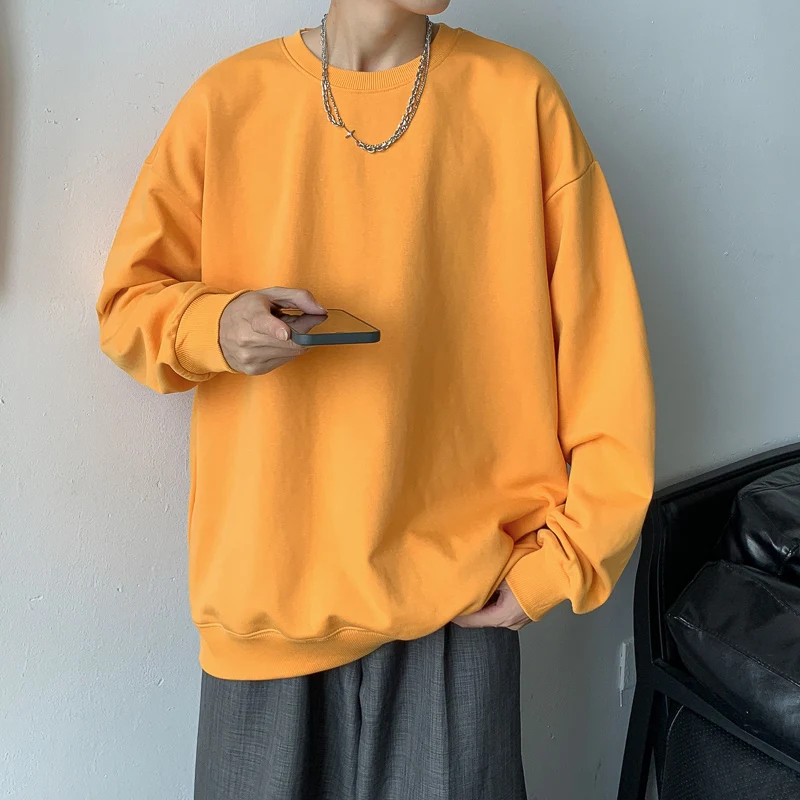 Spring Autumn Solid Loose Round Neck Sweater Mens Korean Fashion Y2k Full Sleeve Pullover Sweater Male Round Neck Casual Tops
Spring Autumn Solid Loose Round Neck Sweater Mens Korean Fashion Y2k Full Sleeve Pullover Sweater Male Round Neck Casual Tops
