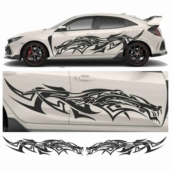 Works with most car stickers side Dragon Tribal Graphics Auto Parts Side Graphics Packing Sticker Decals
Works with most car stickers side Dragon Tribal Graphics Auto Parts Side Graphics Packing Sticker Decals