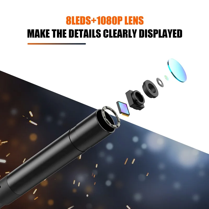 4.3" IPS Screen Industrial Endoscope Camera HD1080P Single Dual Lens Inspection Borescope IP68 Waterproof LEDs 2600mAh
4.3" IPS Screen Industrial Endoscope Camera HD1080P Single Dual Lens Inspection Borescope IP68 Waterproof LEDs 2600mAh