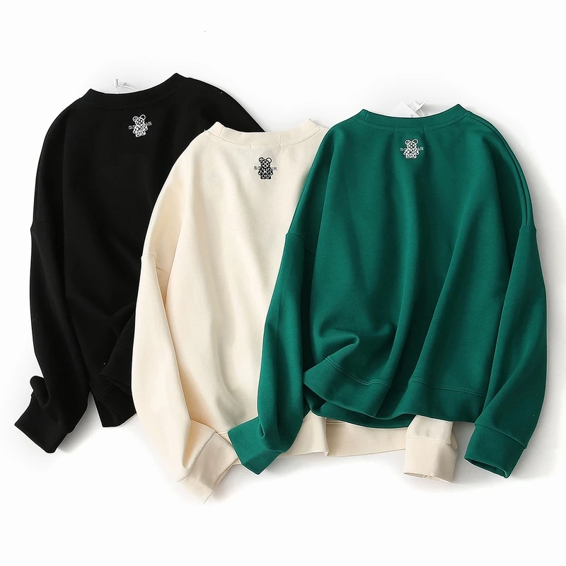 Loose Sweatshirt Women Spring 2022 New Fashion Animal Embroidery O-Neck Comfortable Sport Wear Plus Size Pullover Top Clothing
Loose Sweatshirt Women Spring 2022 New Fashion Animal Embroidery O-Neck Comfortable Sport Wear Plus Size Pullover Top Clothing